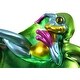 lounging frog statue